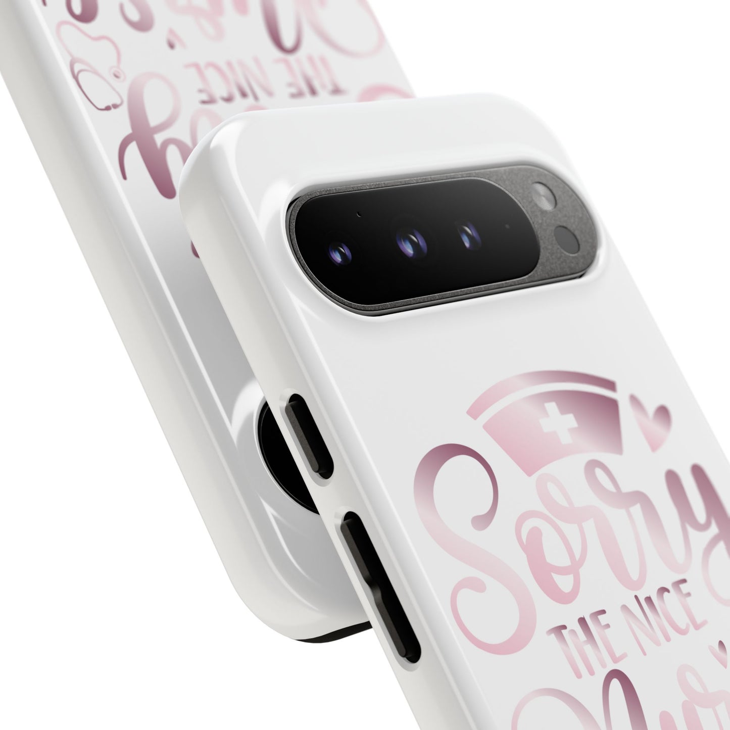 Google Pixel Tough Case - Sorry The Nice Nurse Is On Vacation - White