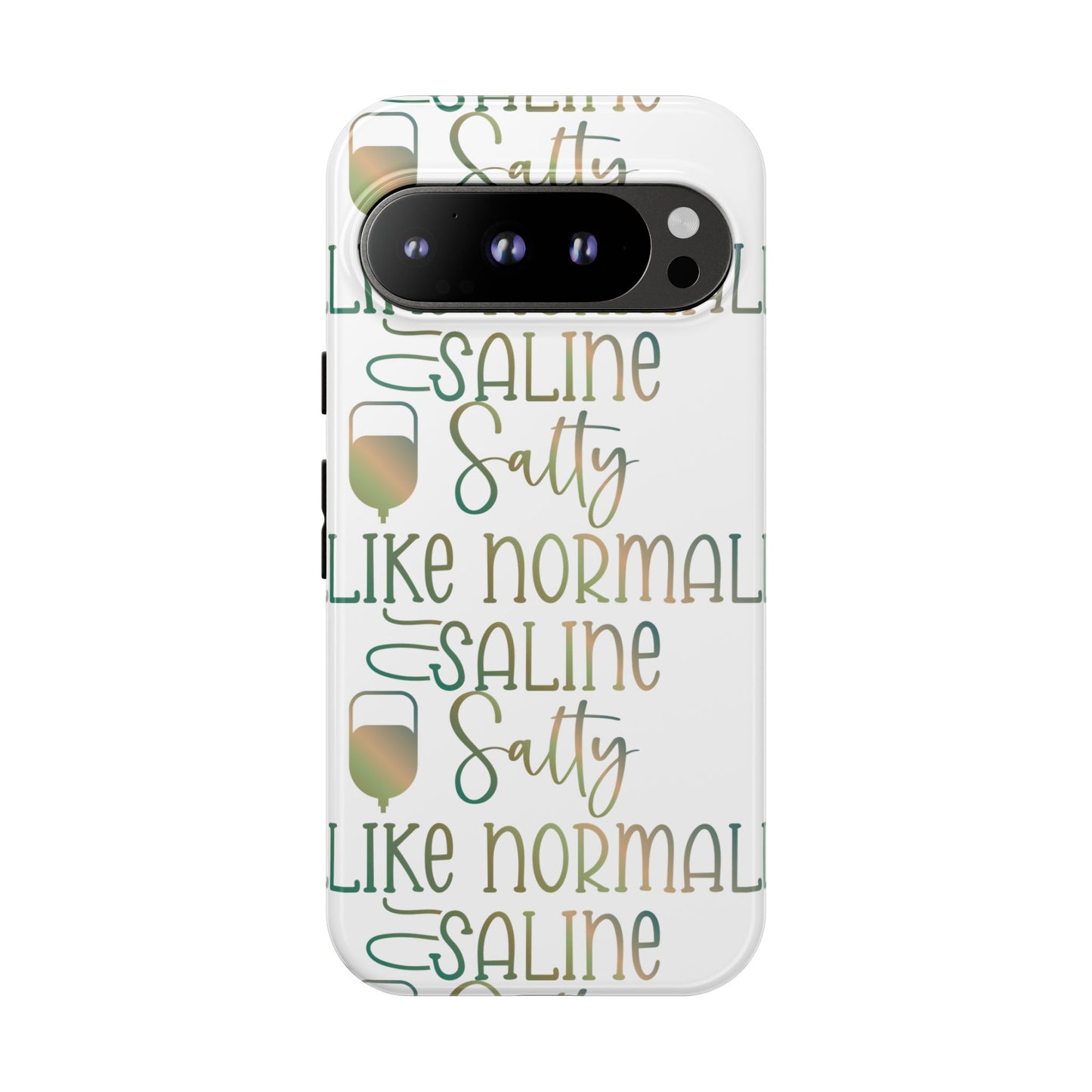 Google Pixel Tough Case - Salty Saline Like Normal Saline - White