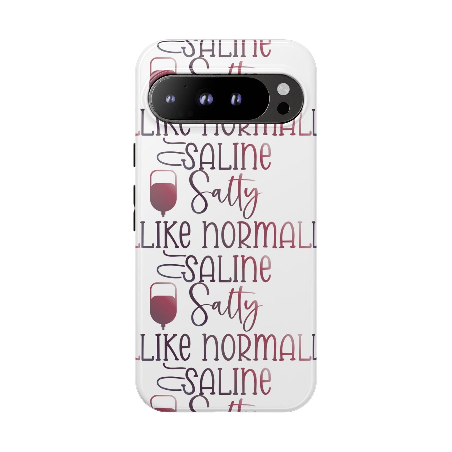 Google Pixel Tough Case - Salty Saline Like Normal Saline - White