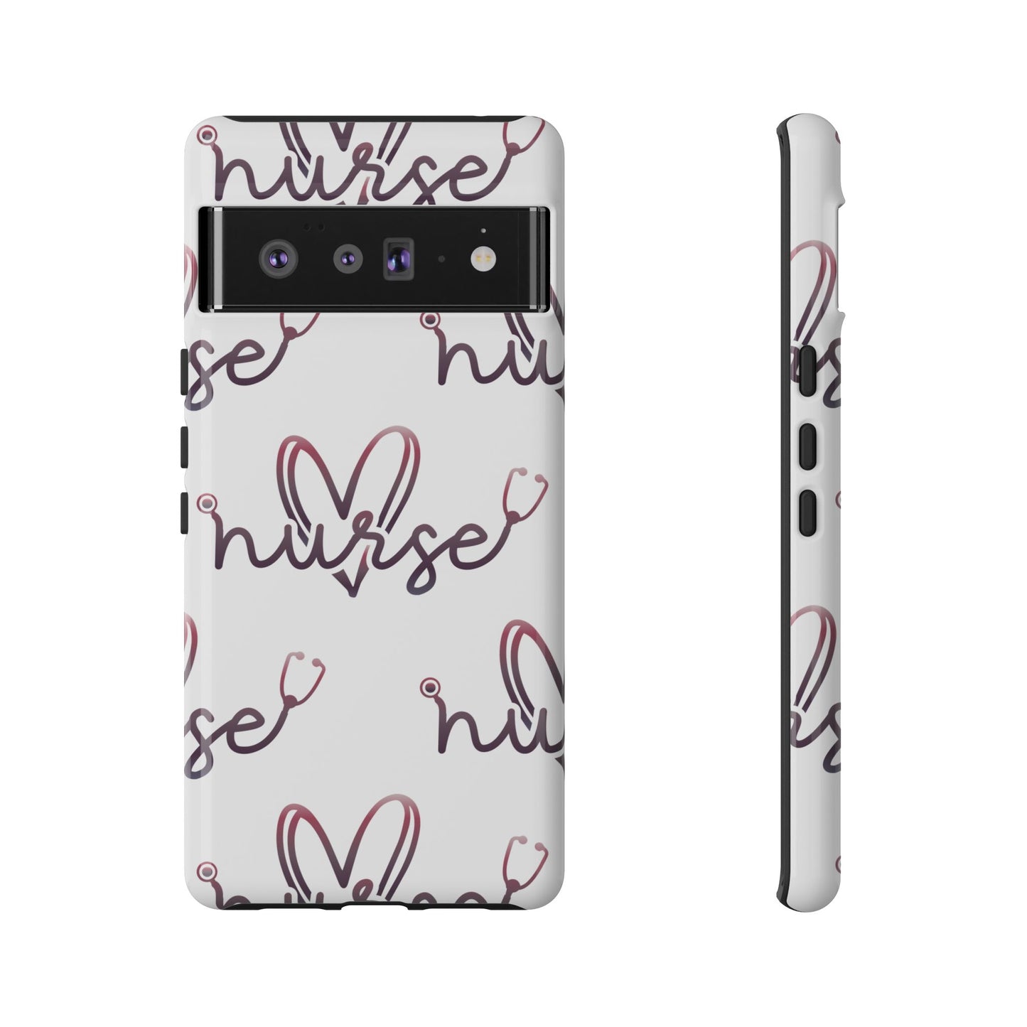 Google Pixel Tough Case - Nurse Stethoscope - White