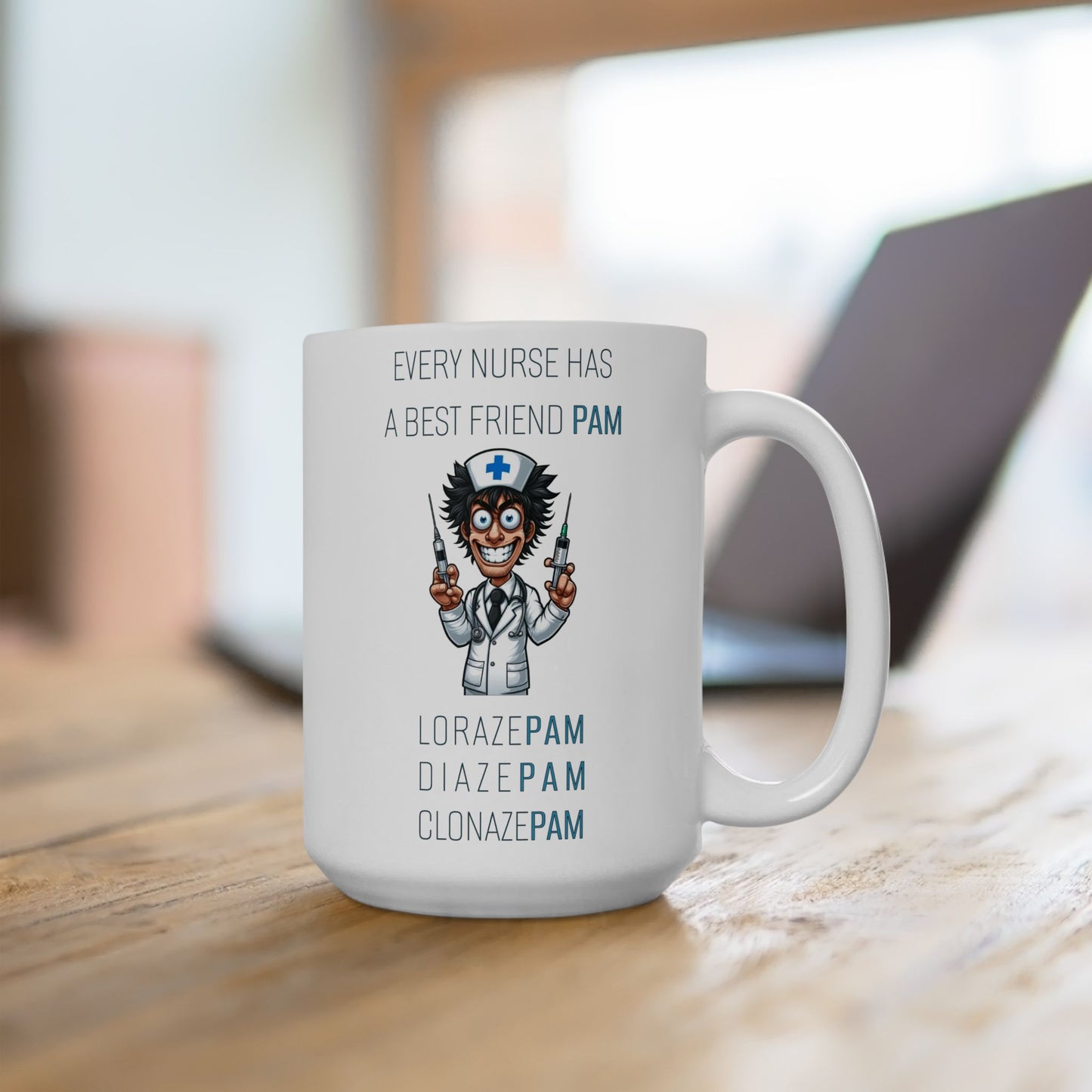 Nurses Best Friend PAM (5) Ceramic Mug, (11oz, 15oz)