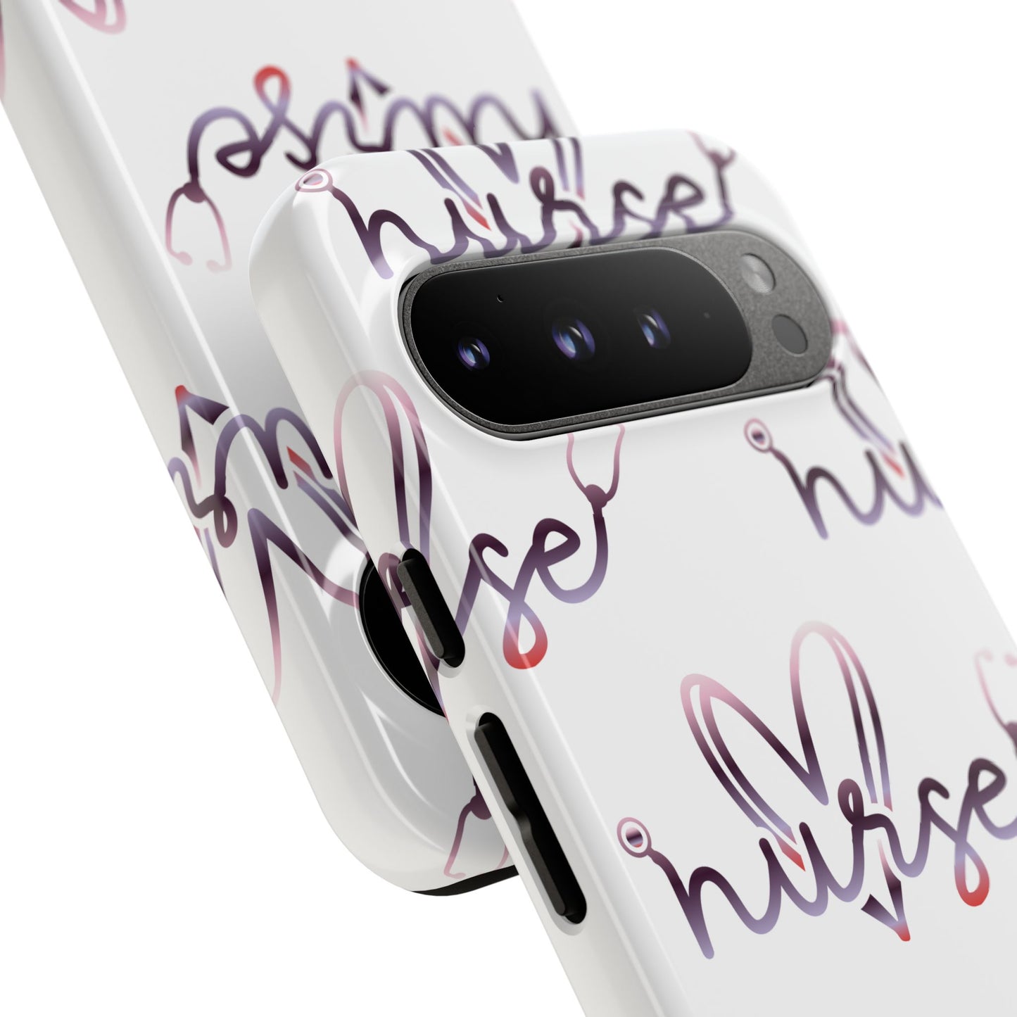 Google Pixel Tough Case - Nurse Stethoscope - White