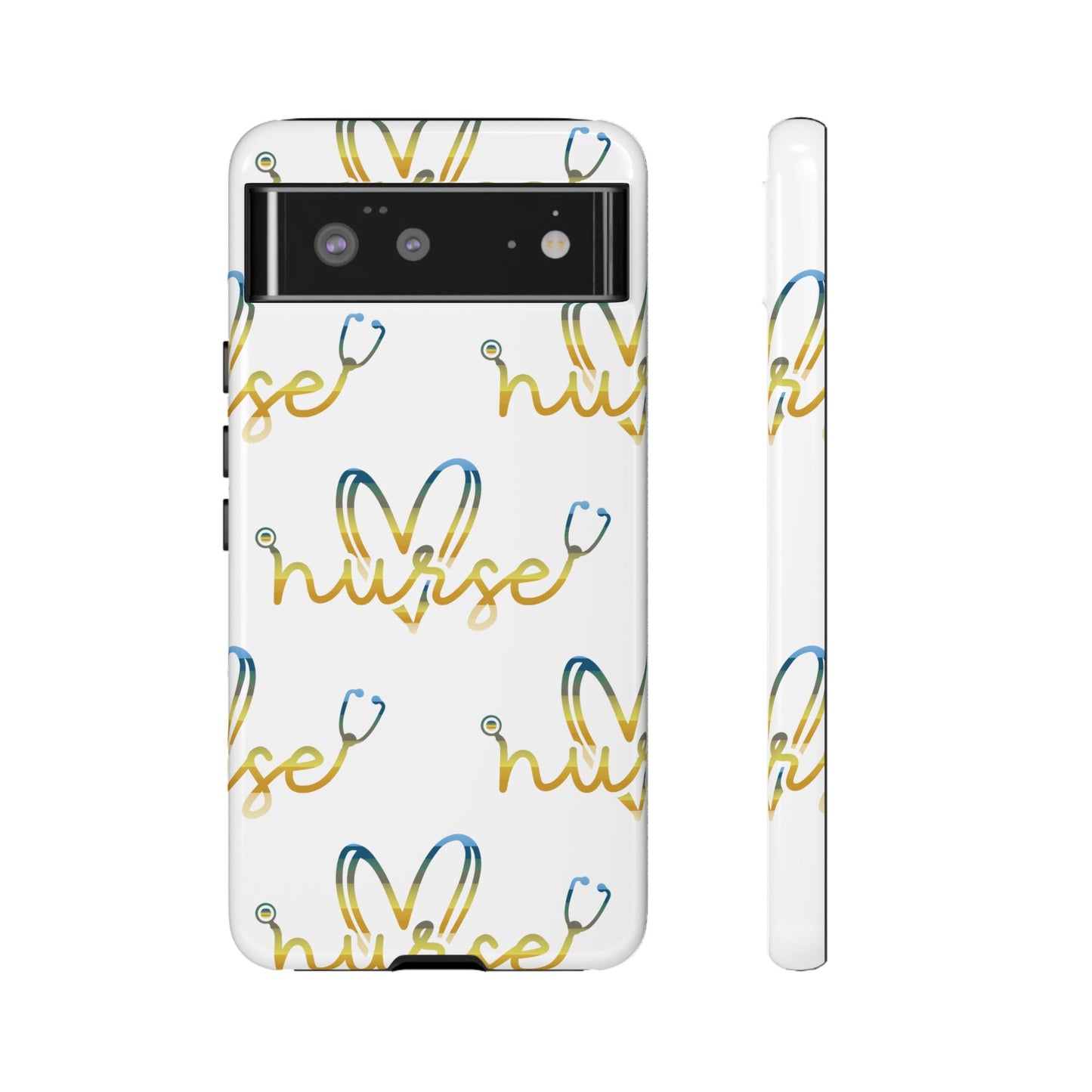Google Pixel Tough Case - Nurse Stethoscope - White