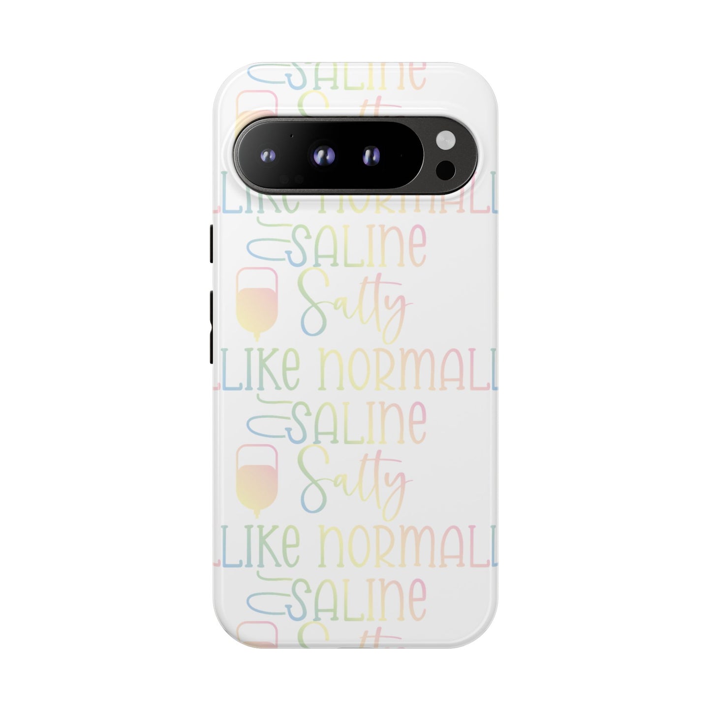 Google Pixel Tough Case - Salty Saline Like Normal Saline - White