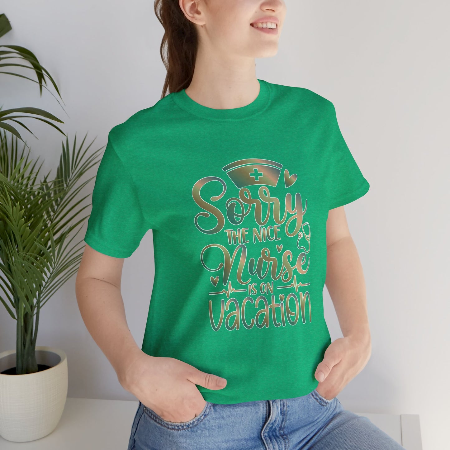 Sorry The Nice Nurse Is On Vacation copper patina