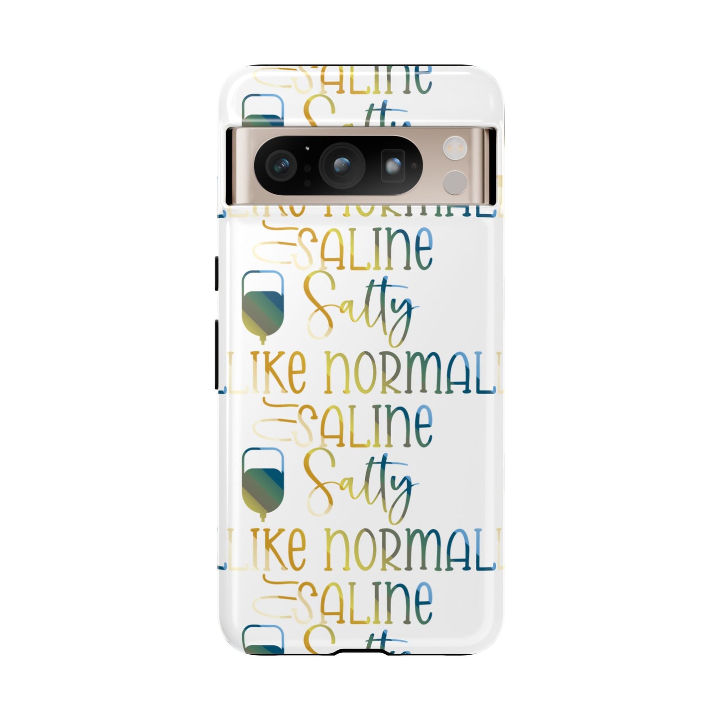 Google Pixel Tough Case - Salty Saline Like Normal Saline - White