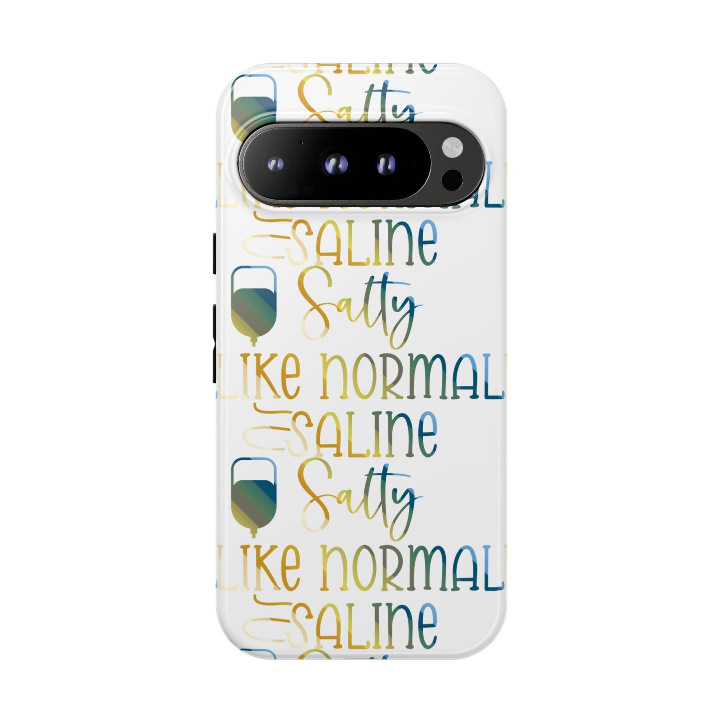 Google Pixel Tough Case - Salty Saline Like Normal Saline - White