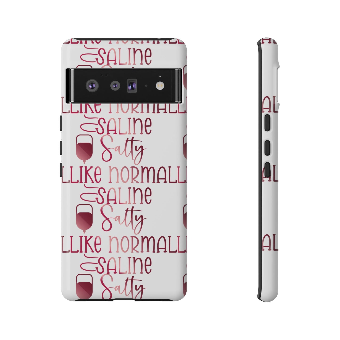 Google Pixel Tough Case - Salty Saline Like Normal Saline - White