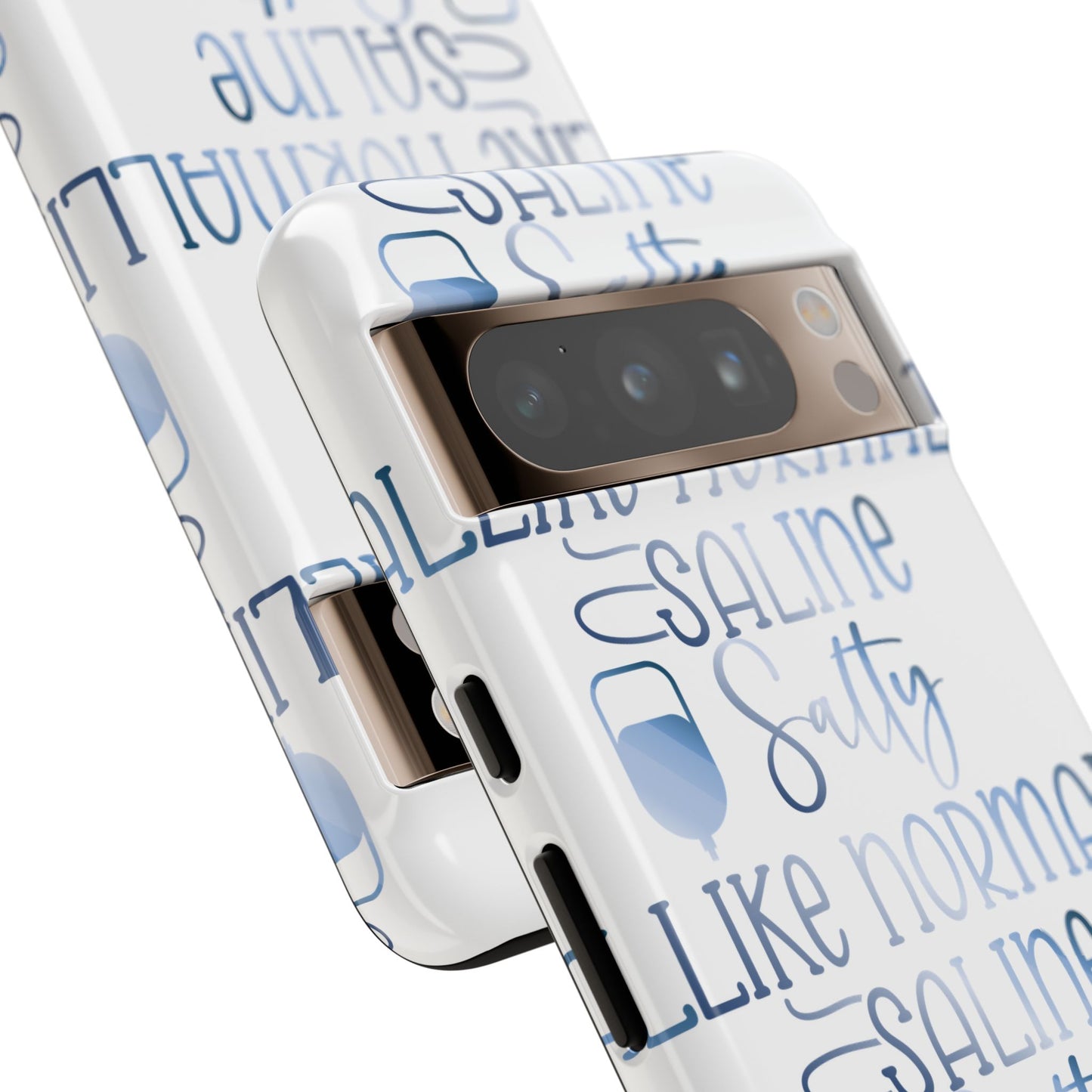 Google Pixel Tough Case - Salty Saline Like Normal Saline - White