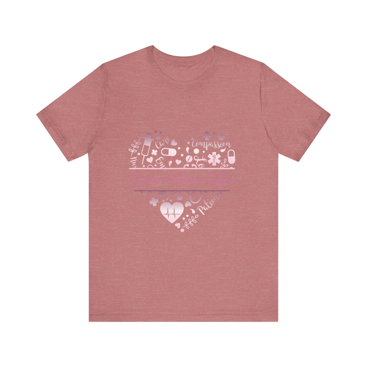 Monogram Heart rose gold