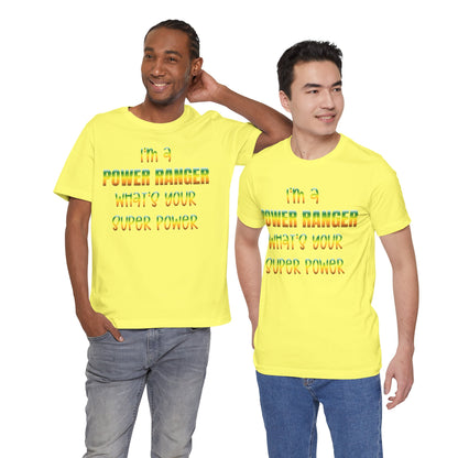 Lineman T-shirt - power ranger super power gradient