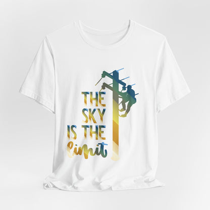 Lineman T-shirt - the-sky-is-the-limit-lineman colored chrome