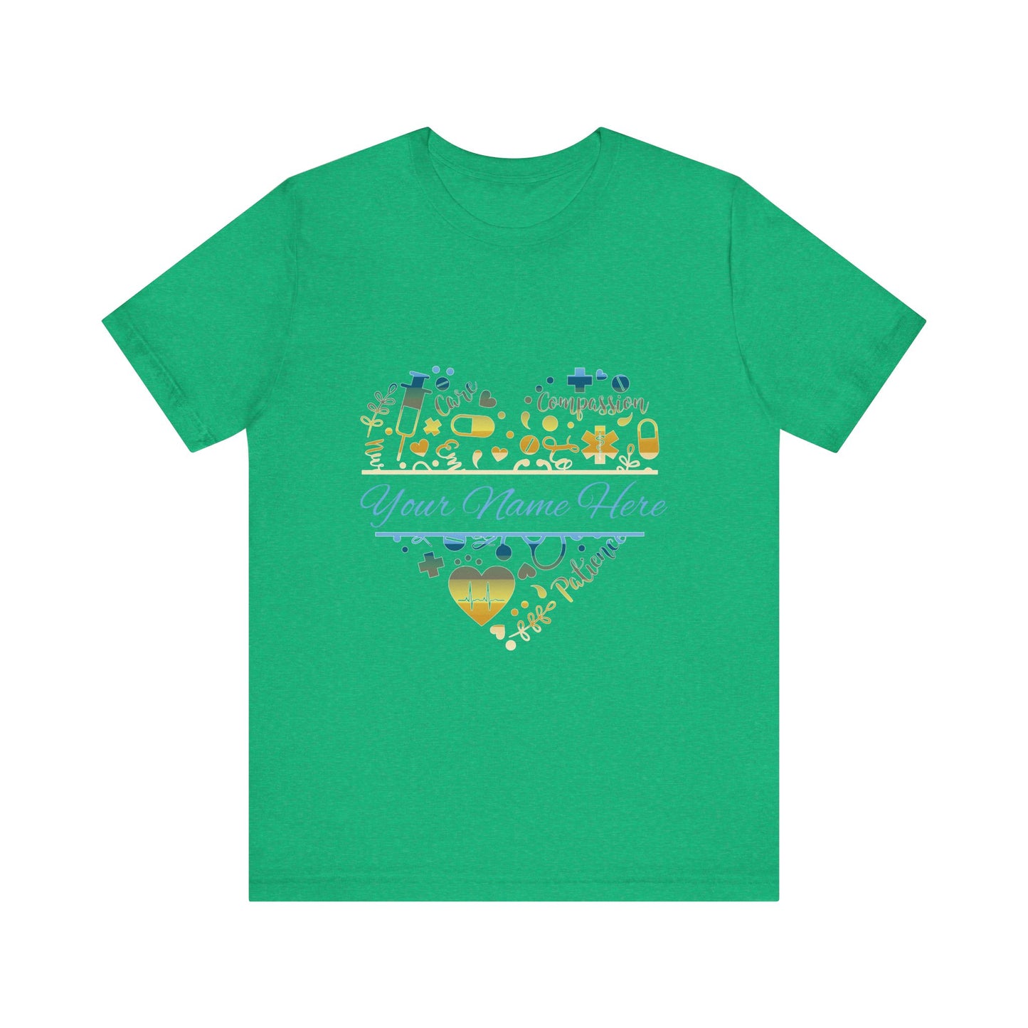 Monogram Heart colored chrome