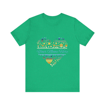 Monogram Heart colored chrome