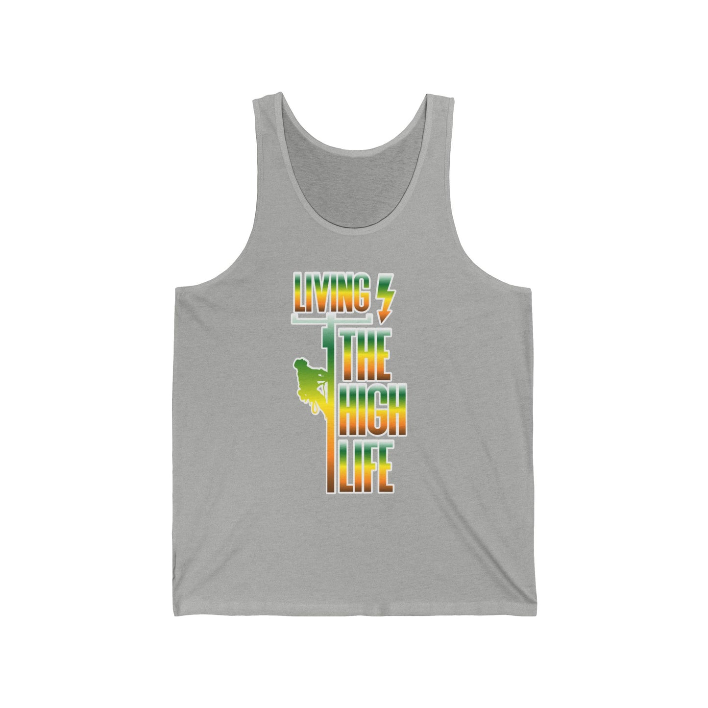 Lineman T-shirt - Living The High Life-gradient