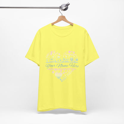 Monogram Heart pastel