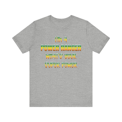 Lineman T-shirt - power ranger super power gradient
