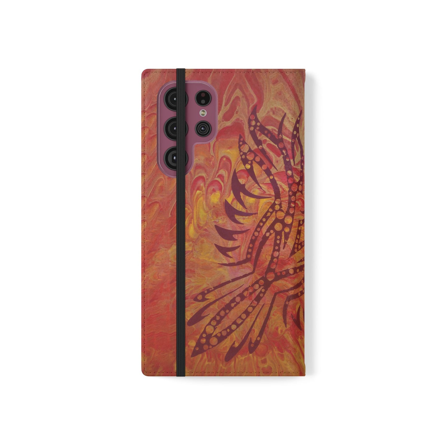 Faux Leather Wallet Phone Case - iPhone & Galaxy - I Rise From the Ashes