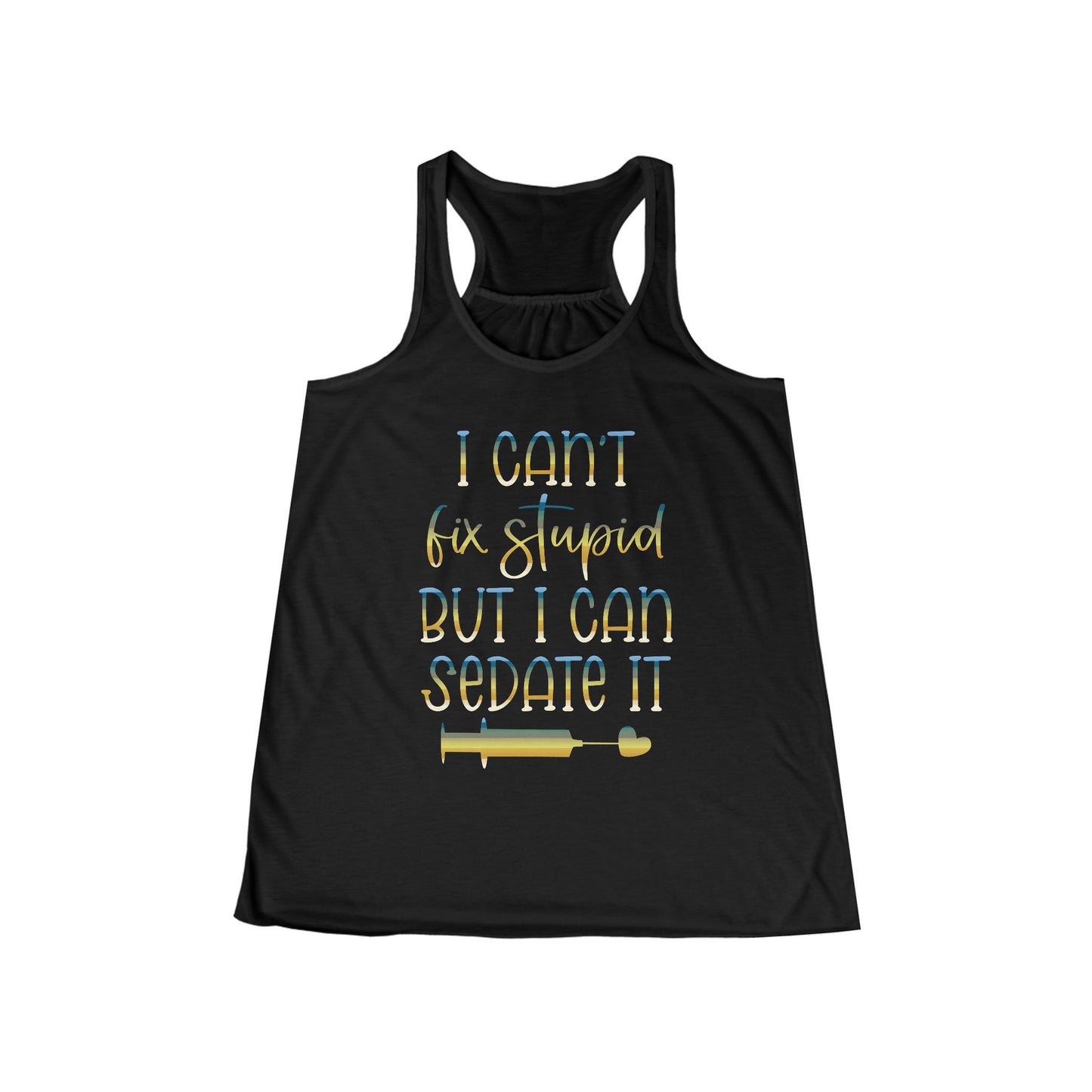 I Can't Fix Stupid But I Can Sedate It colored chrome