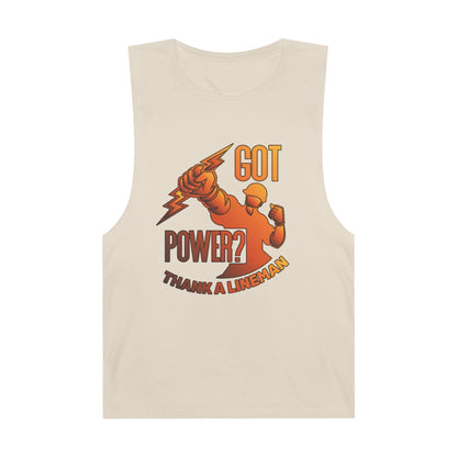 Lineman Tank - Got Power Thank A Lineman - sky 24