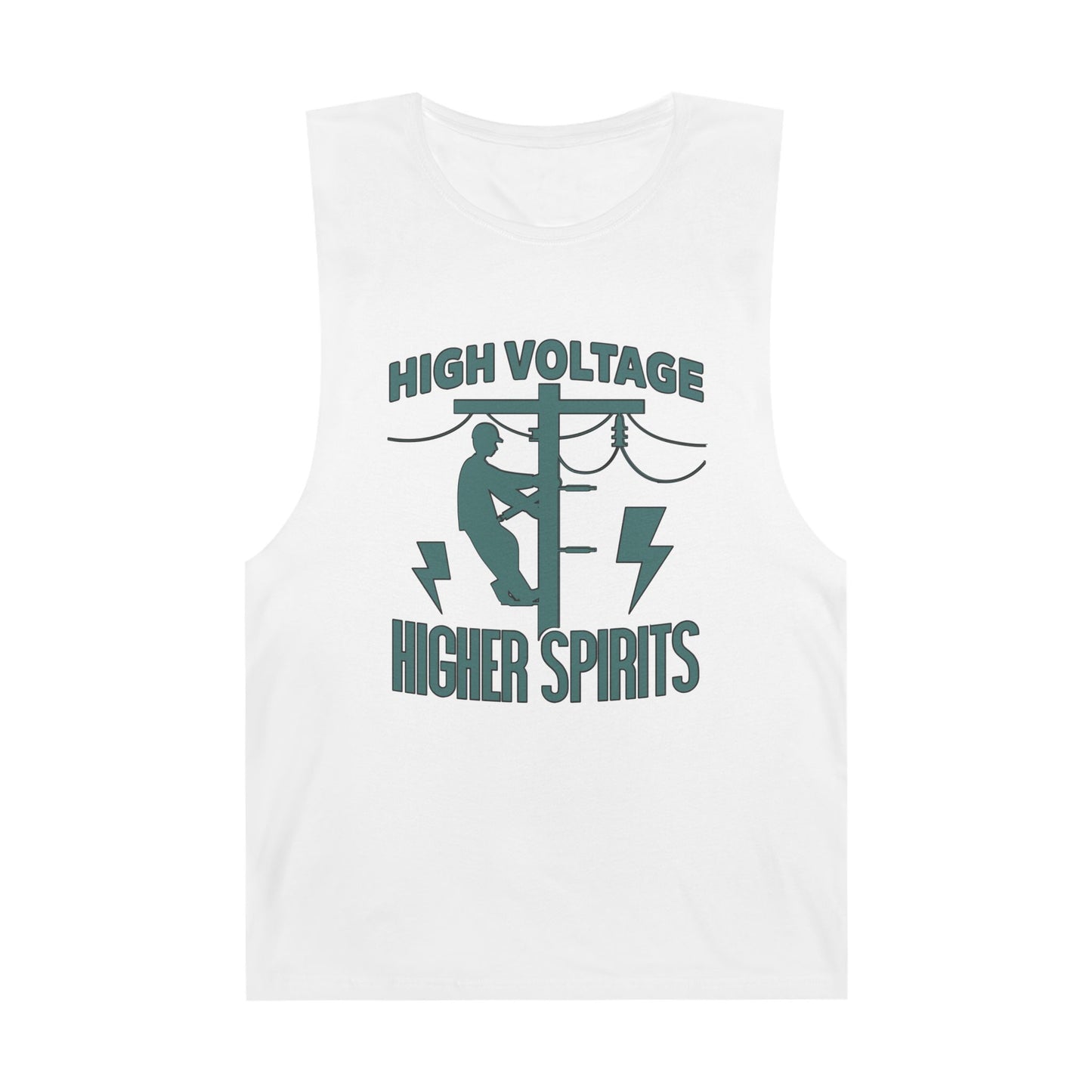 Lineman Tank - High Voltage Higher Spirits-copper patina