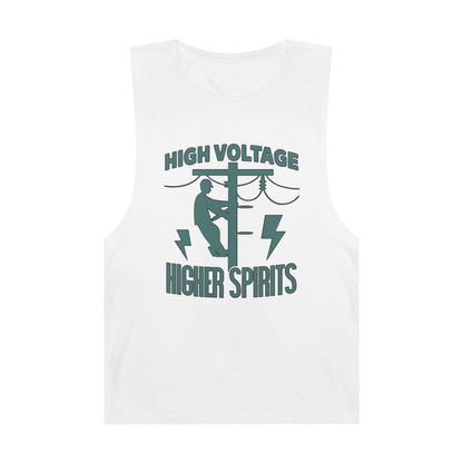 Lineman Tank - High Voltage Higher Spirits-copper patina