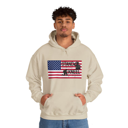 Gildan Stand for the Flag, Kneel for the Fallen Hoodie - fire fighter