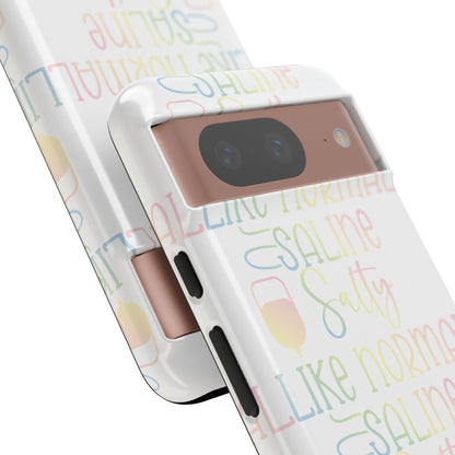 Google Pixel Tough Case - Salty Saline Like Normal Saline - White