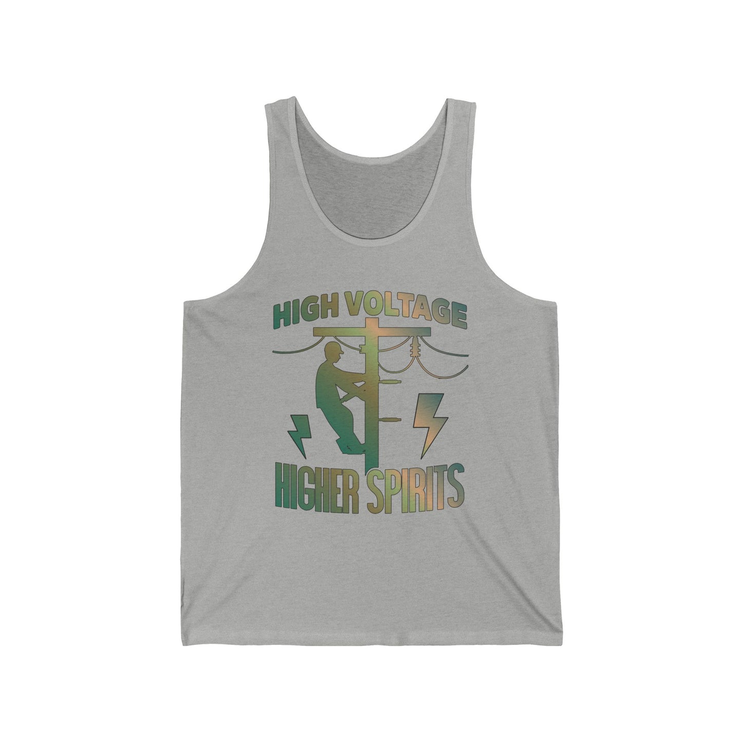 Lineman Tank - High Voltage Higher Spirits-copper patina