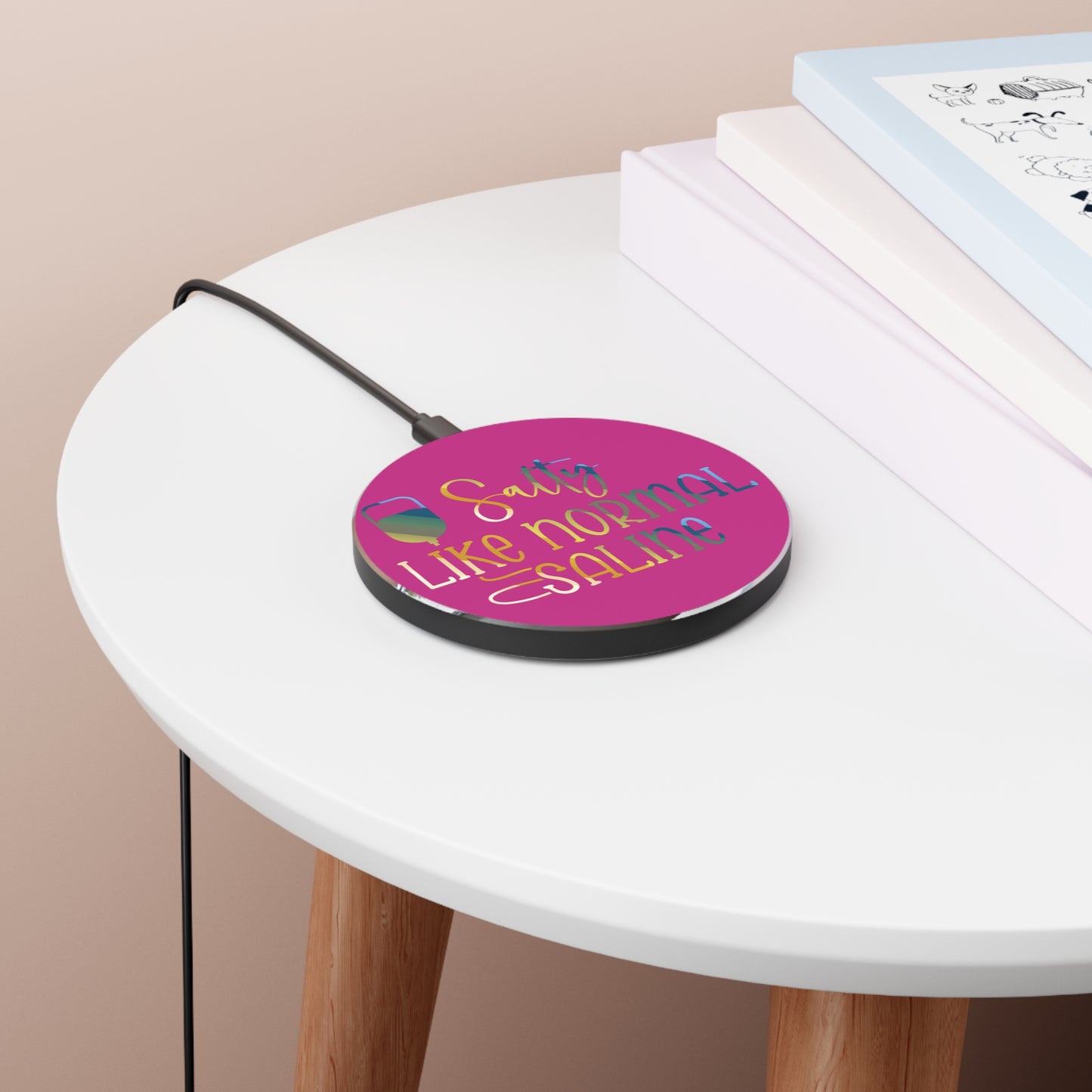 Salty Saline Wireless Charger | Fast Charging Pad for Healthcare Professionals