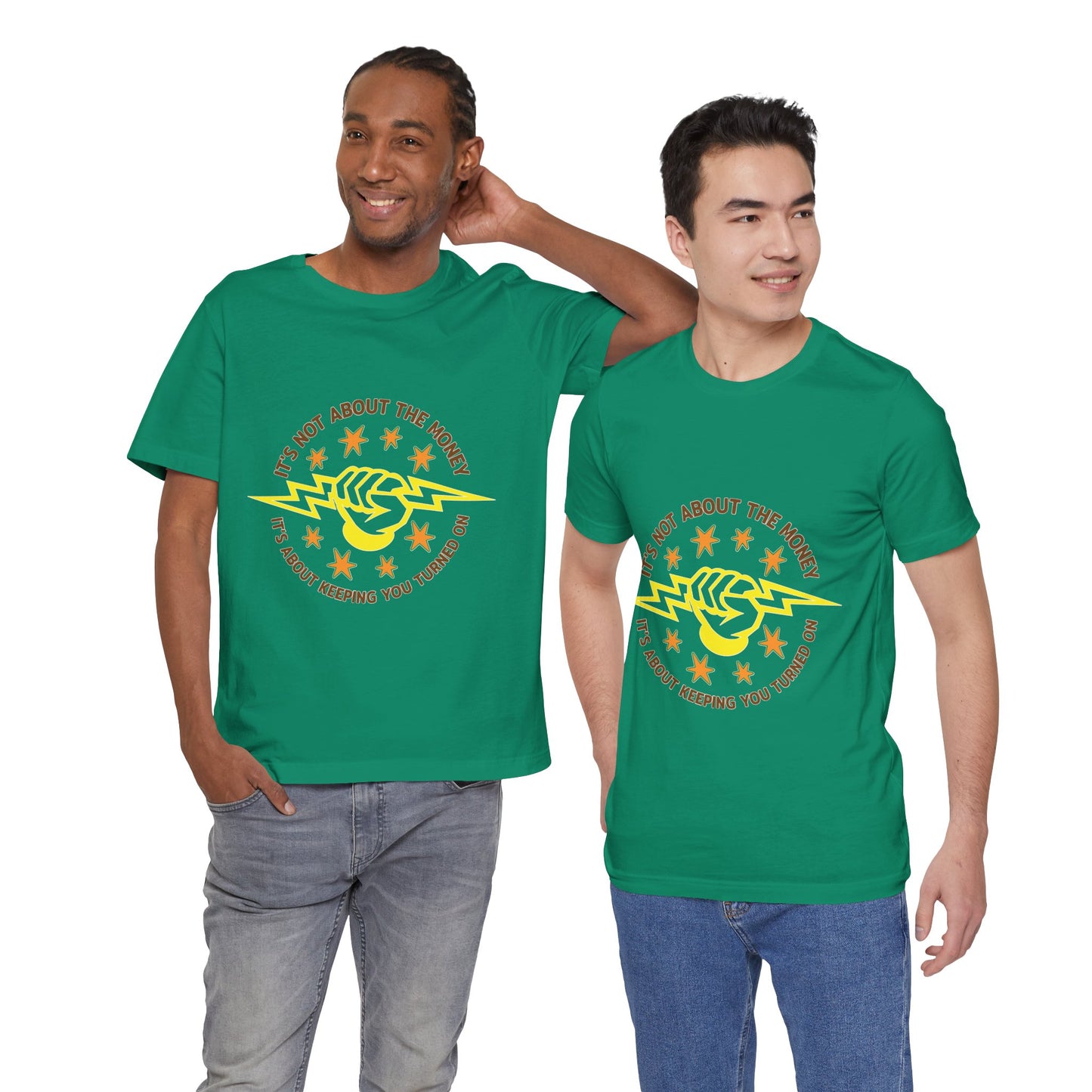 Lineman T-shirt - Its Not About The Money-color