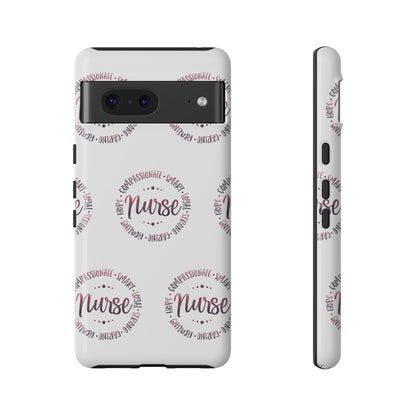 Google Pixel Tough Case - Nurse Circle  - White