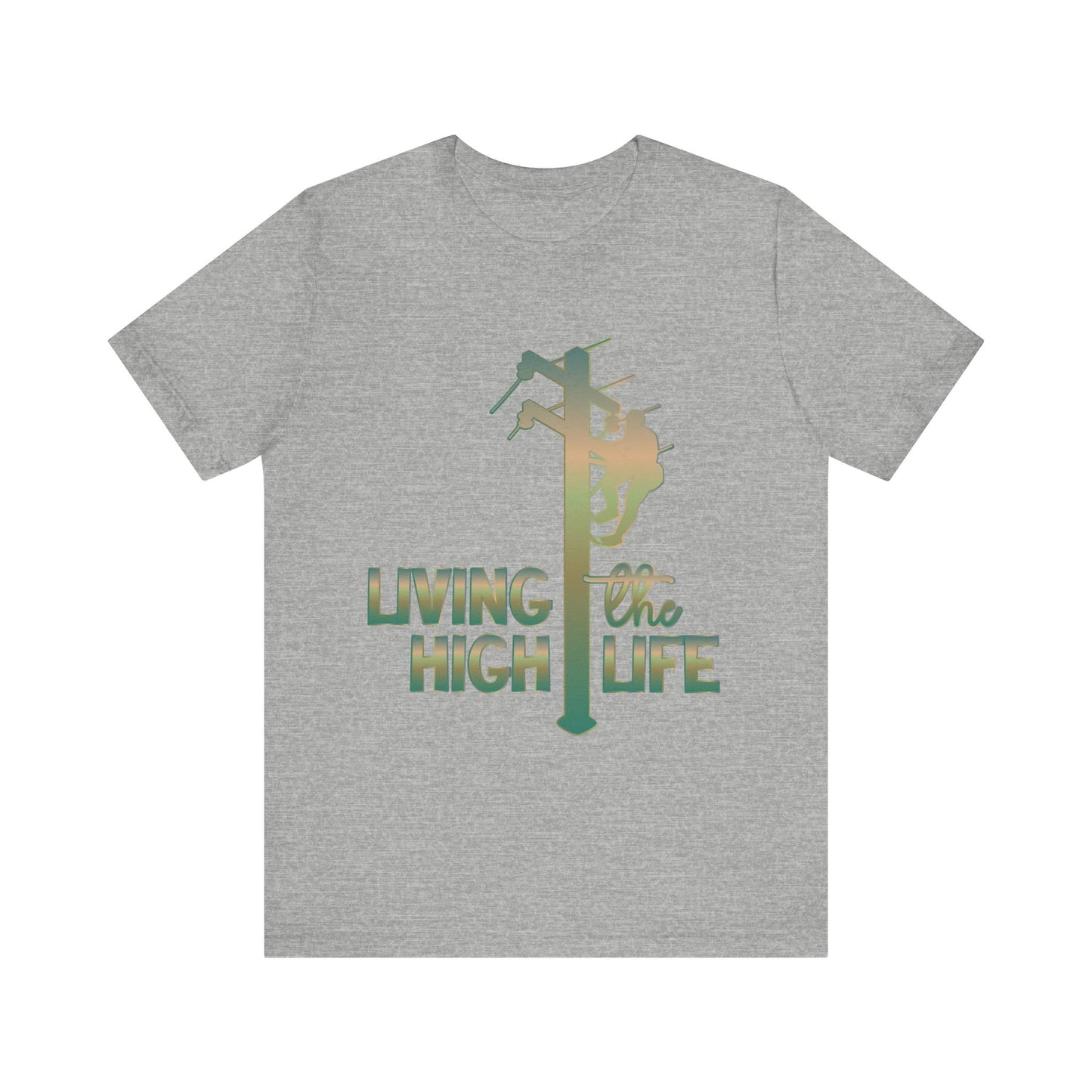 Lineman T-shirt - living the high life - copper patina
