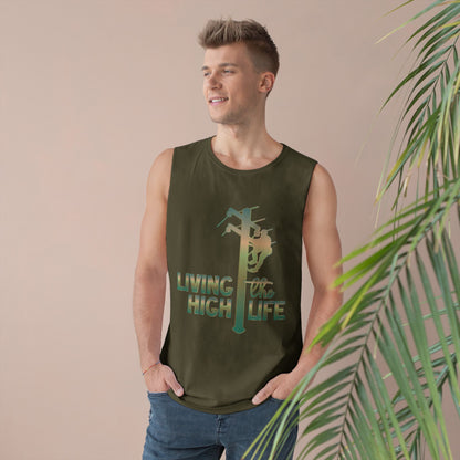 Lineman Tank - living the high life - copper patina