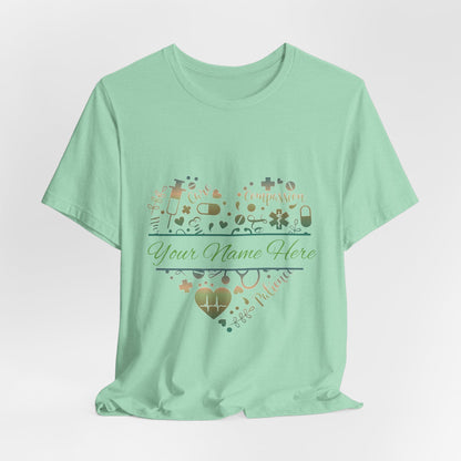 Monogram Heart copper patina