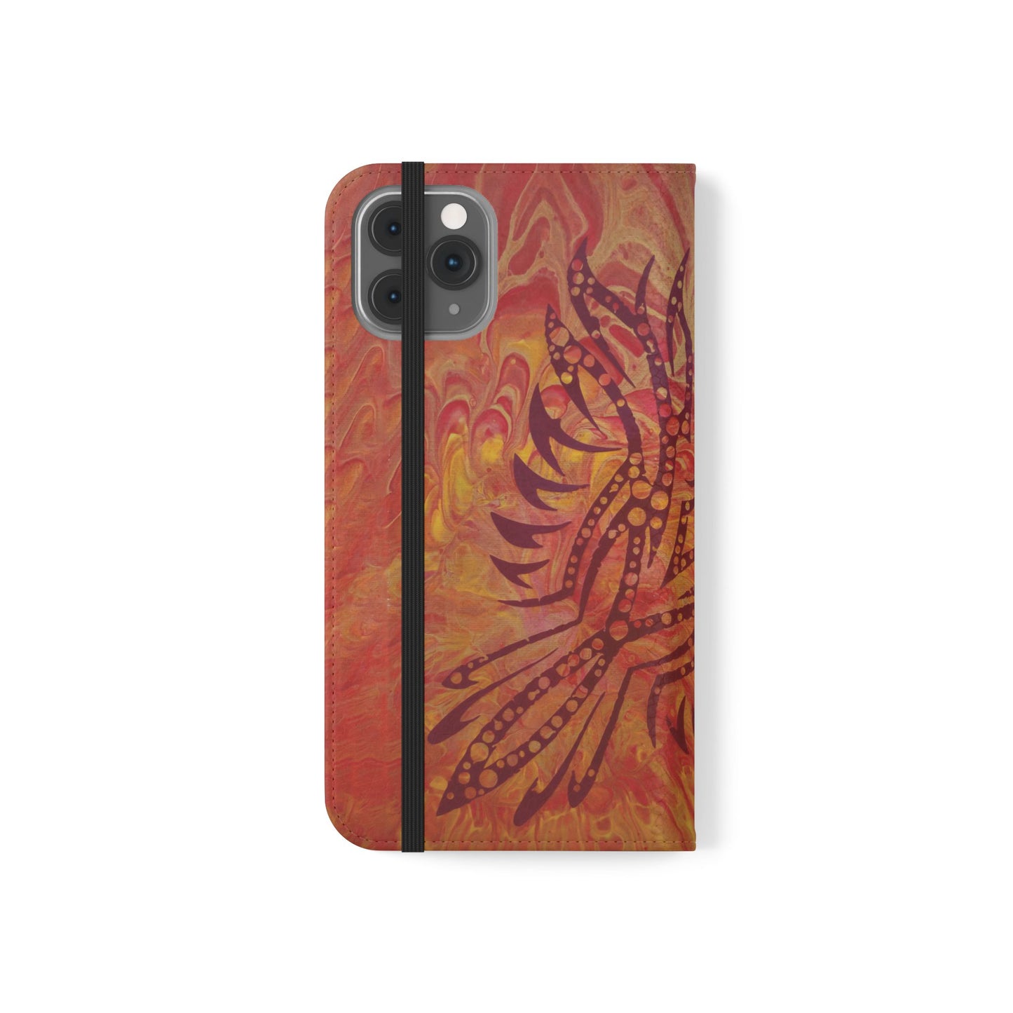 Faux Leather Wallet Phone Case - iPhone & Galaxy - I Rise From the Ashes