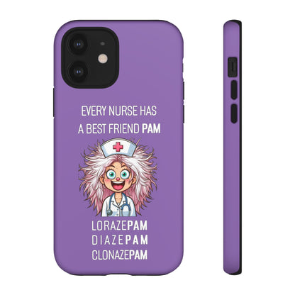 Nurse iPhone Tough Case - Every Nurse Has a Friend Named PAM Design (1) - Light Purple