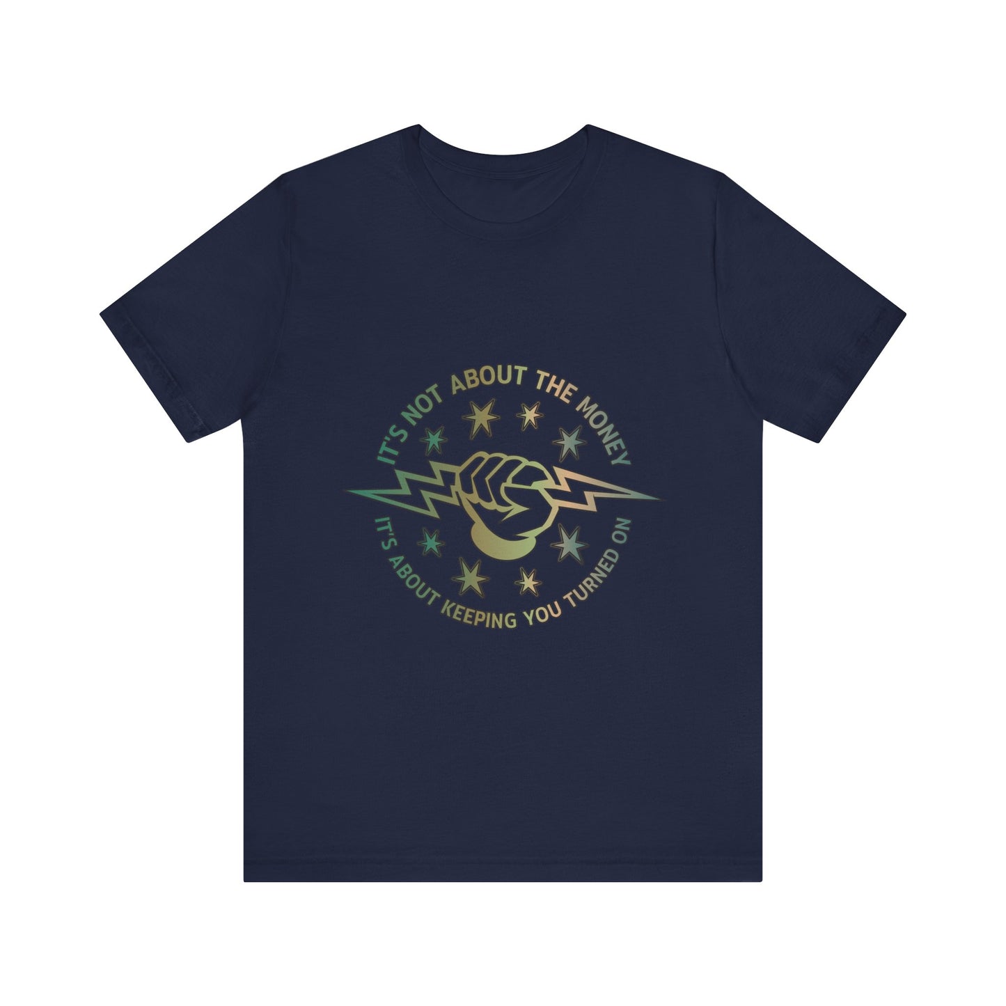 Lineman T-shirt - Its Not About The Money-copper patina