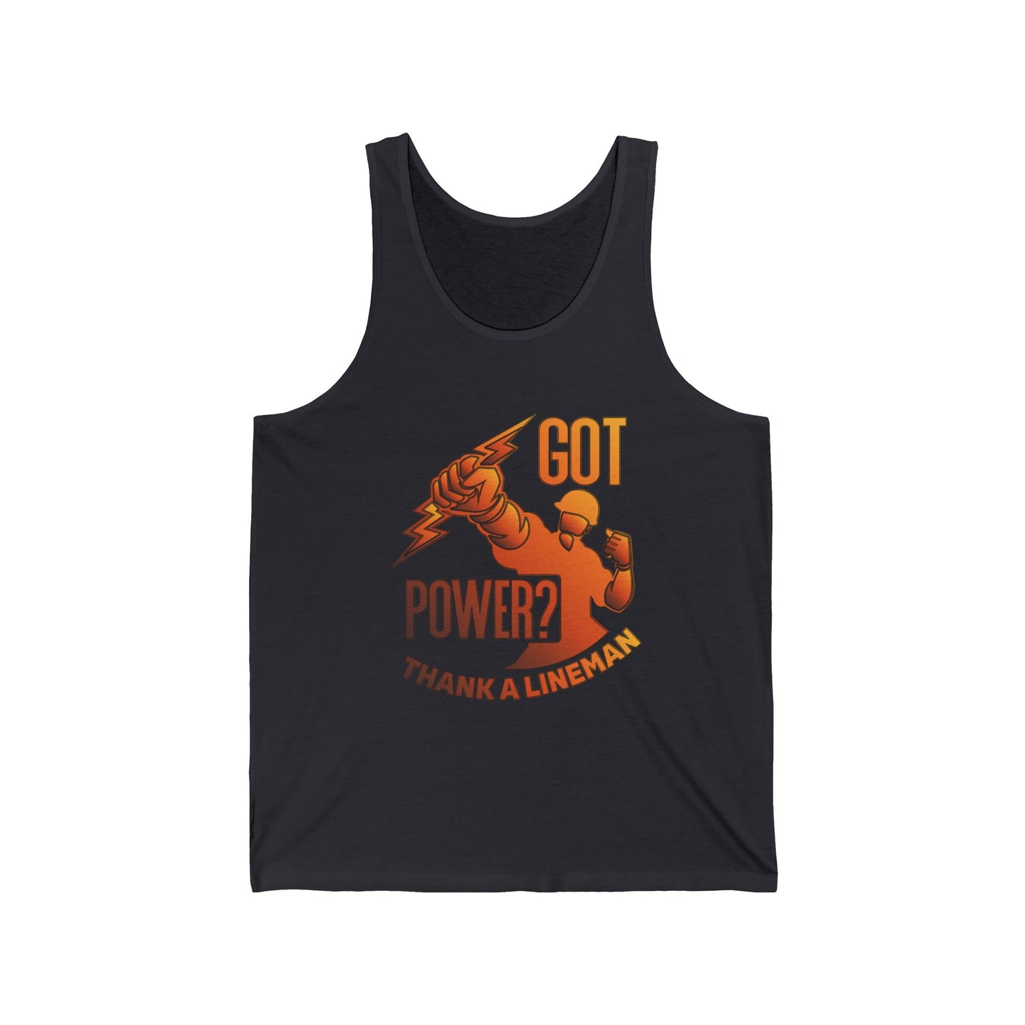 Lineman Tank - Got Power Thank A Lineman - sky 24