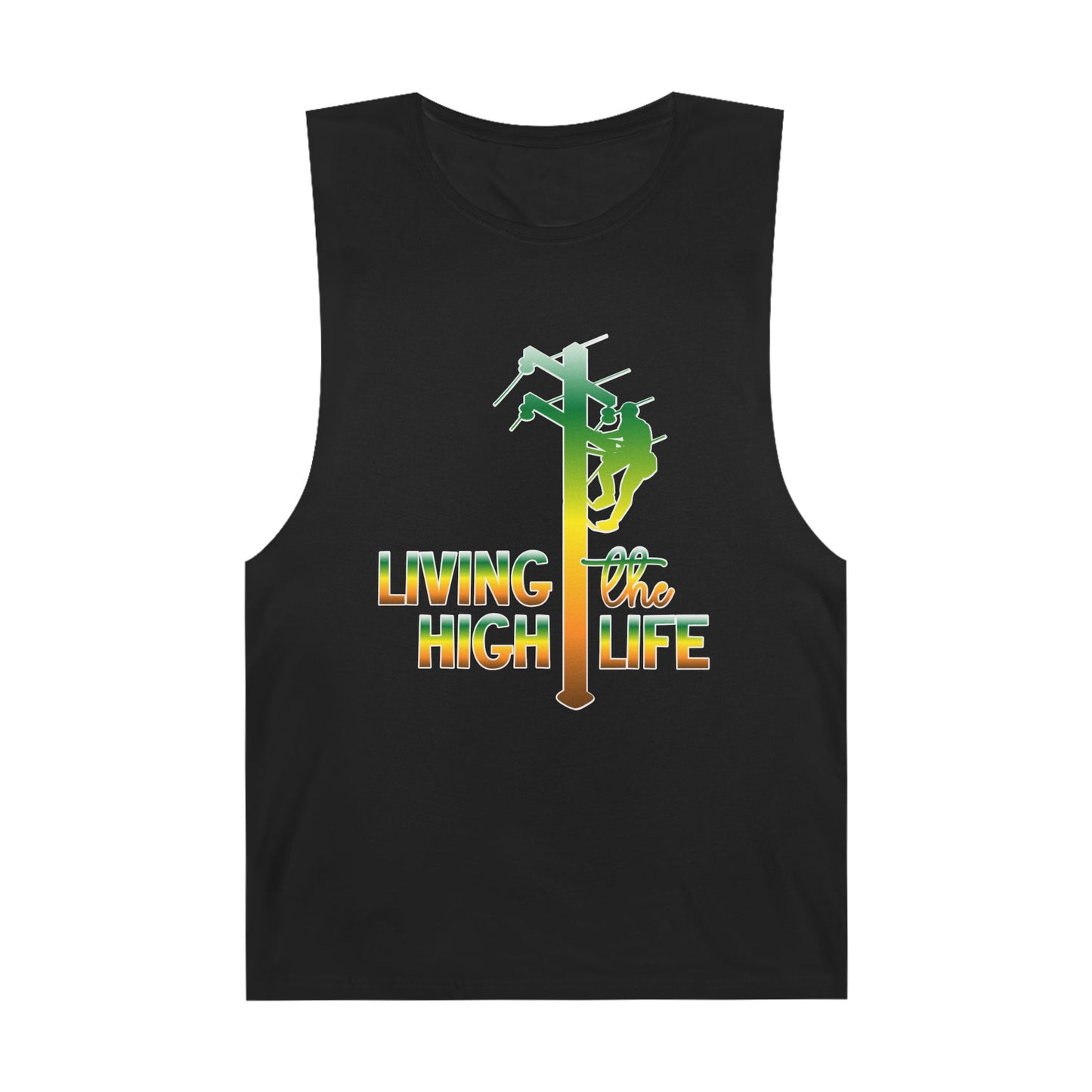 Lineman Tank - living the high life - gradient