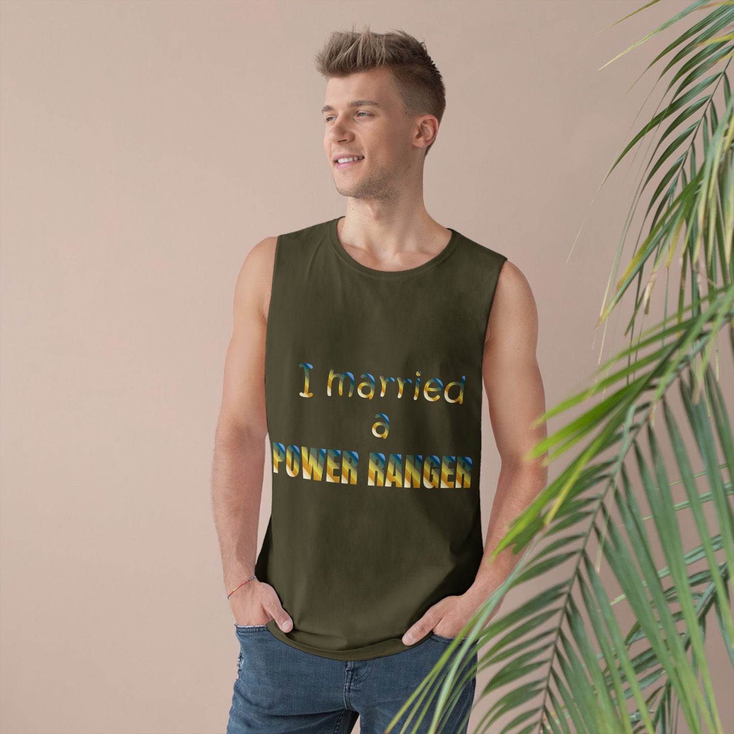 Lineman Tank - Married a Power Ranger colored chrome