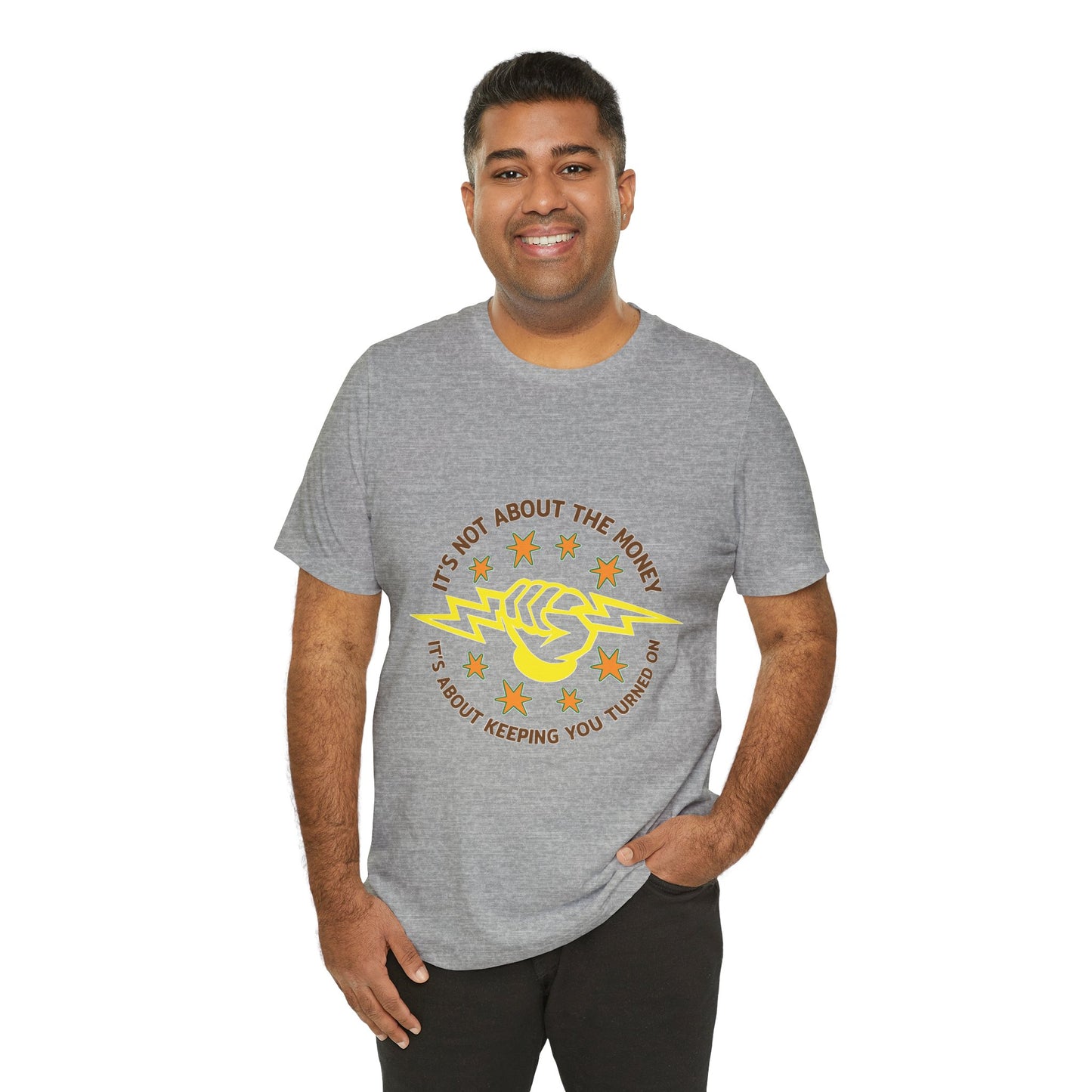 Lineman T-shirt - Its Not About The Money-color