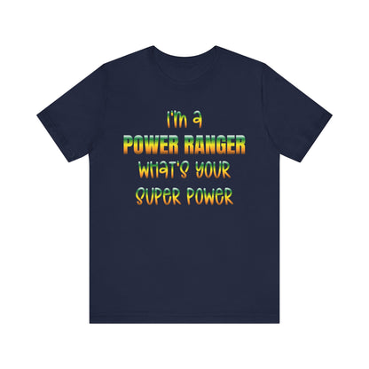 Lineman T-shirt - power ranger super power gradient