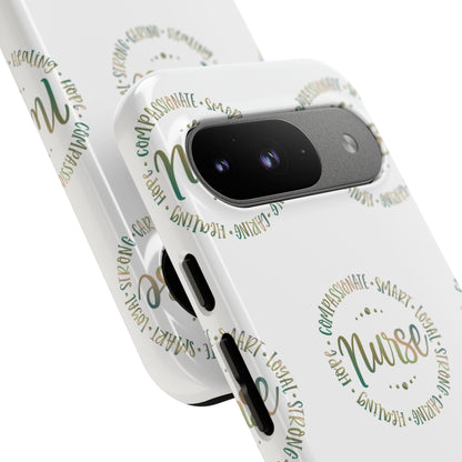 Google Pixel Tough Case - Nurse Circle  - White