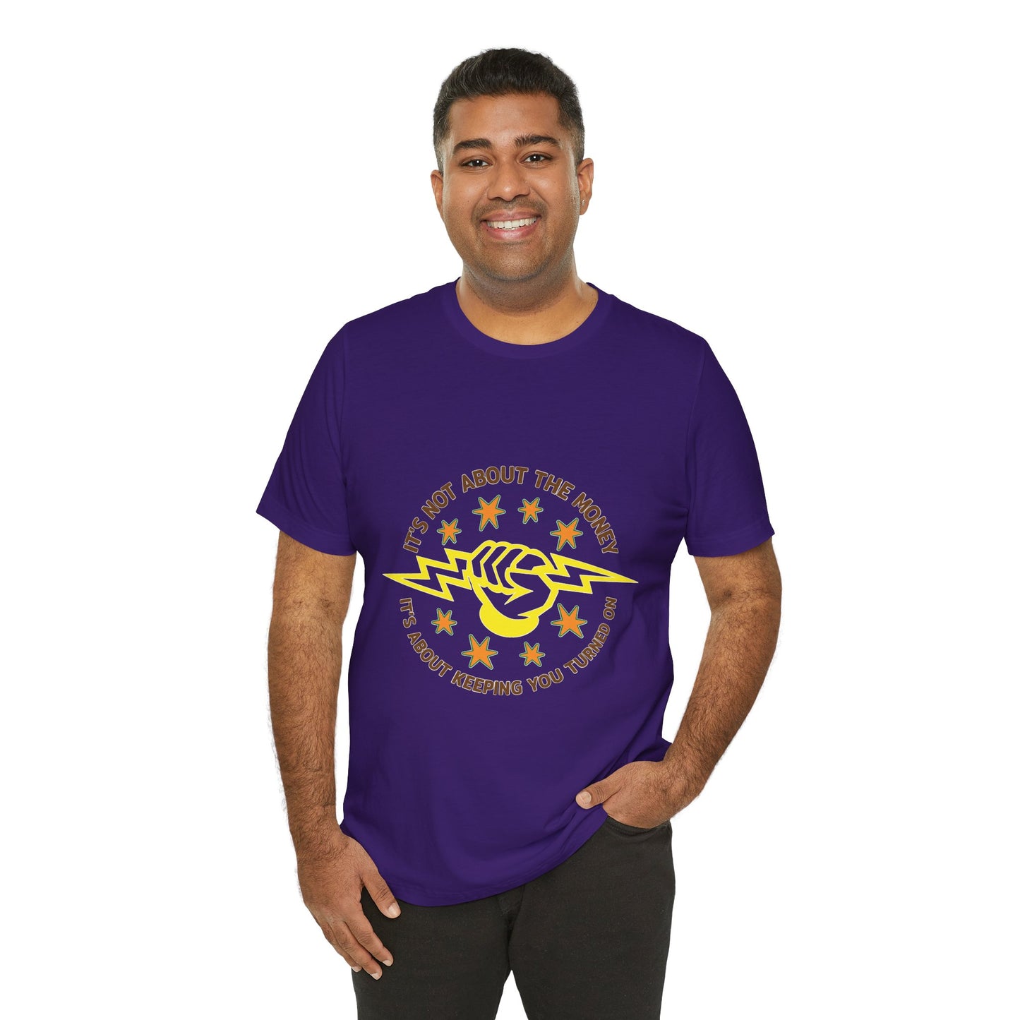 Lineman T-shirt - Its Not About The Money-color