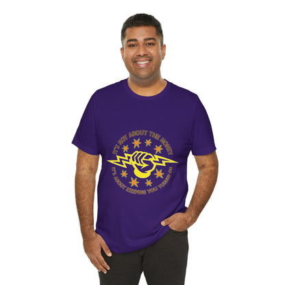Lineman T-shirt - Its Not About The Money-color
