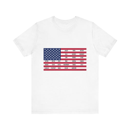 Phonetic Flag Short Sleeve Tee