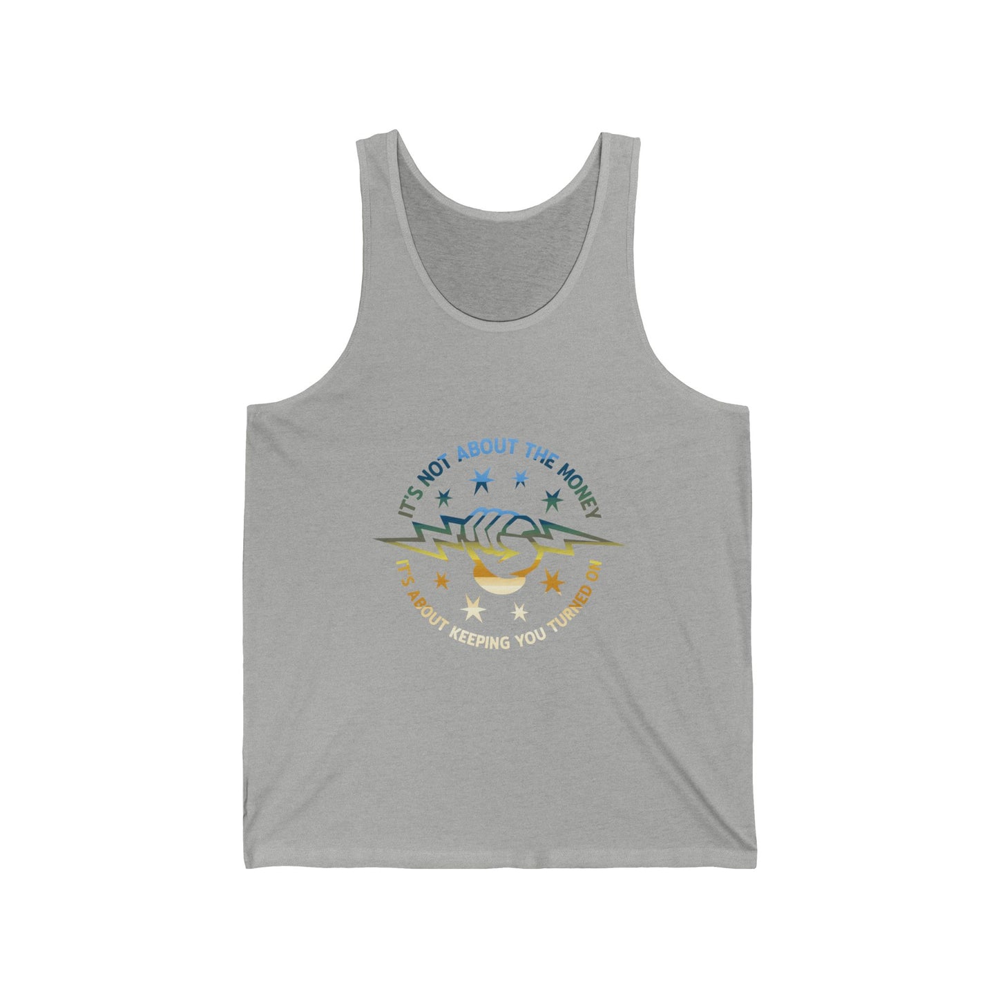 Lineman Tank - Its Not About The Money-colored chrome