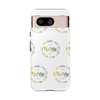Google Pixel Tough Case - Nurse Circle  - White