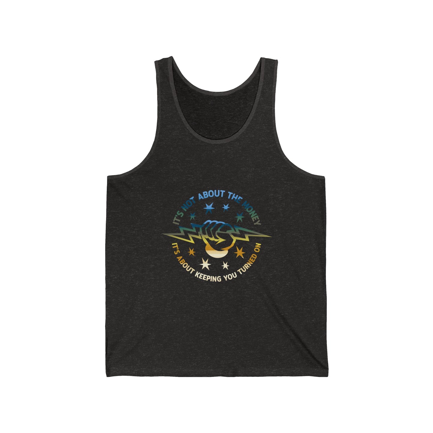 Lineman Tank - Its Not About The Money-colored chrome